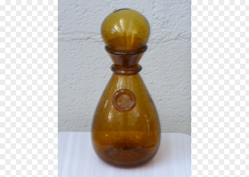 Glass Liqueur Bottle Decanter Caramel Color PNG
