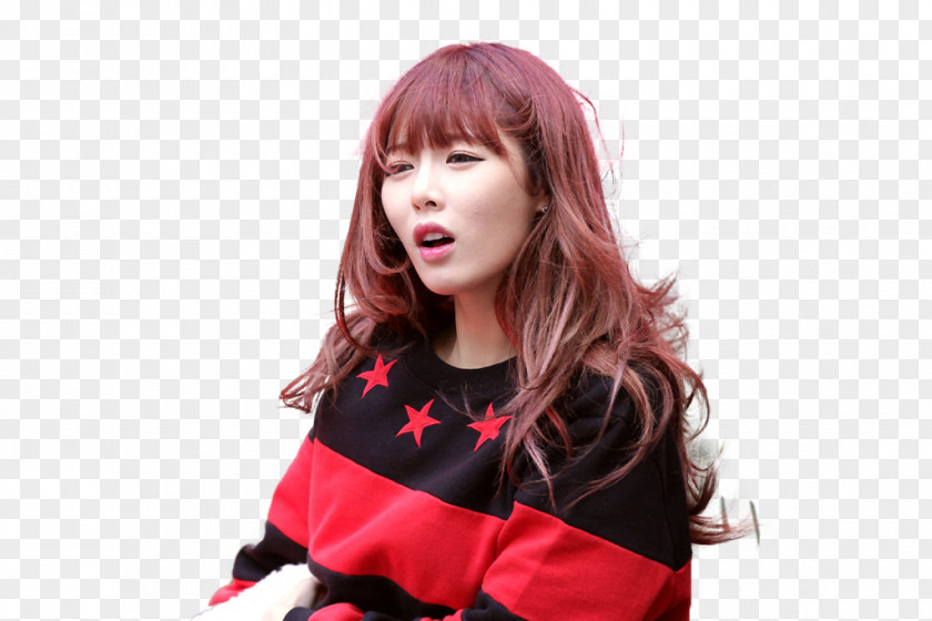 Latte Hyuna 4Minute Red Digital Art PNG