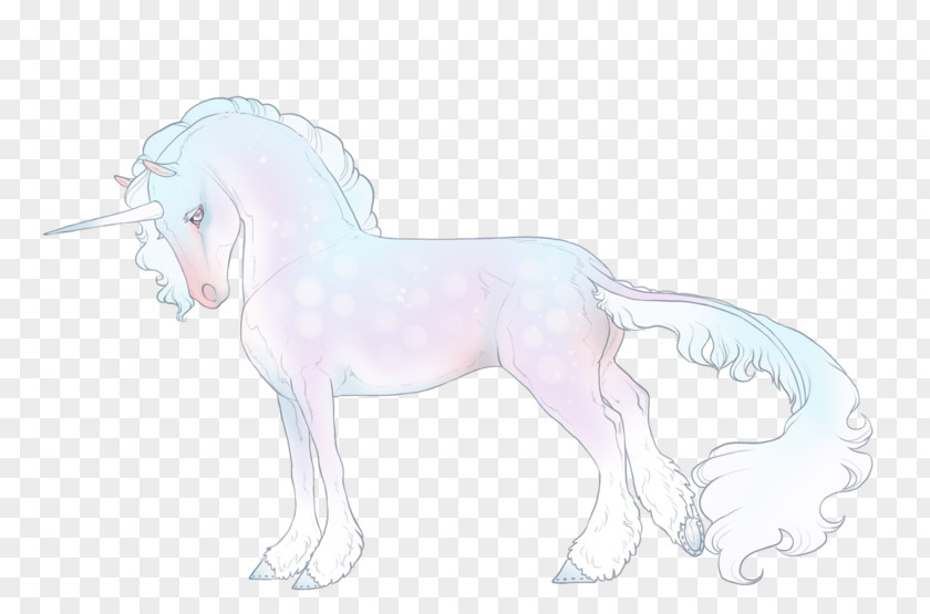 Mustang Mane Pony Unicorn Sketch PNG