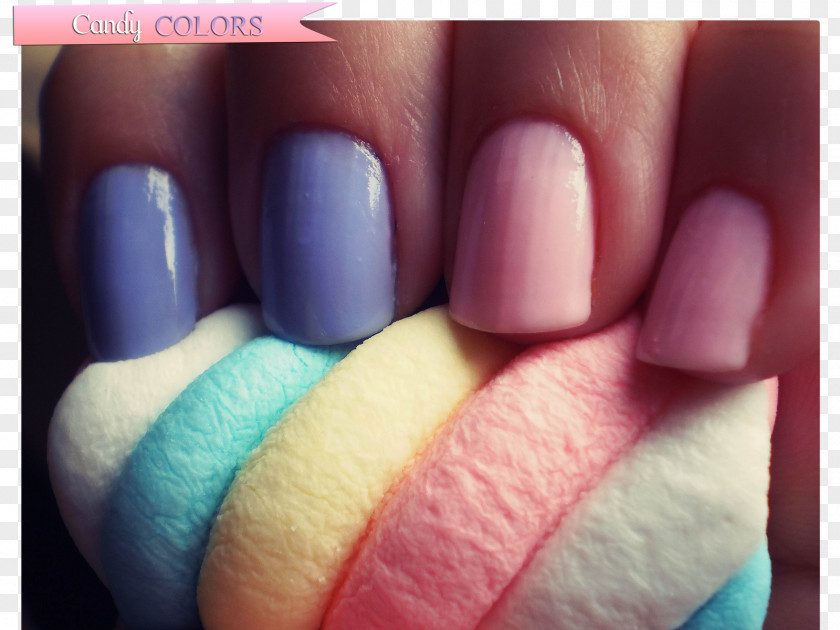 Candy Colors Nail Polish Manicure Color Cosmetics PNG