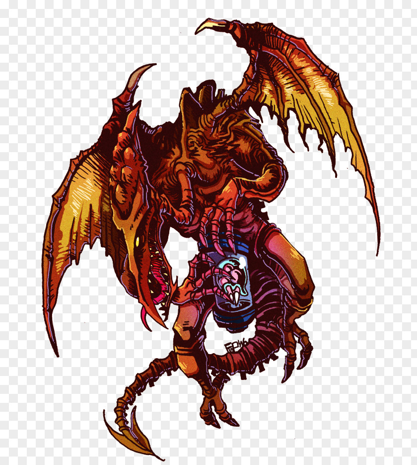 Dragon Metroid: Other M Super Metroid Fusion Ridley PNG