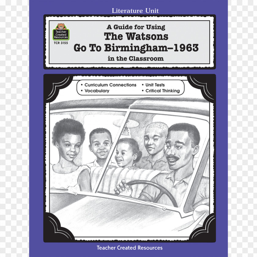 Book The Watsons Go To Birmingham – 1963 Reading Guide E-book Fiction PNG