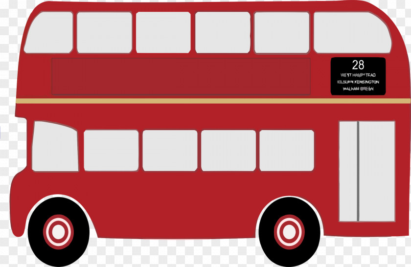 Bus Double-decker Clip Art PNG