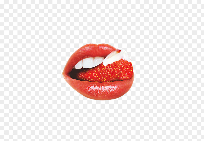 Creative Strawberry Lips Lip Mouth YouTube Herpes Labialis PNG