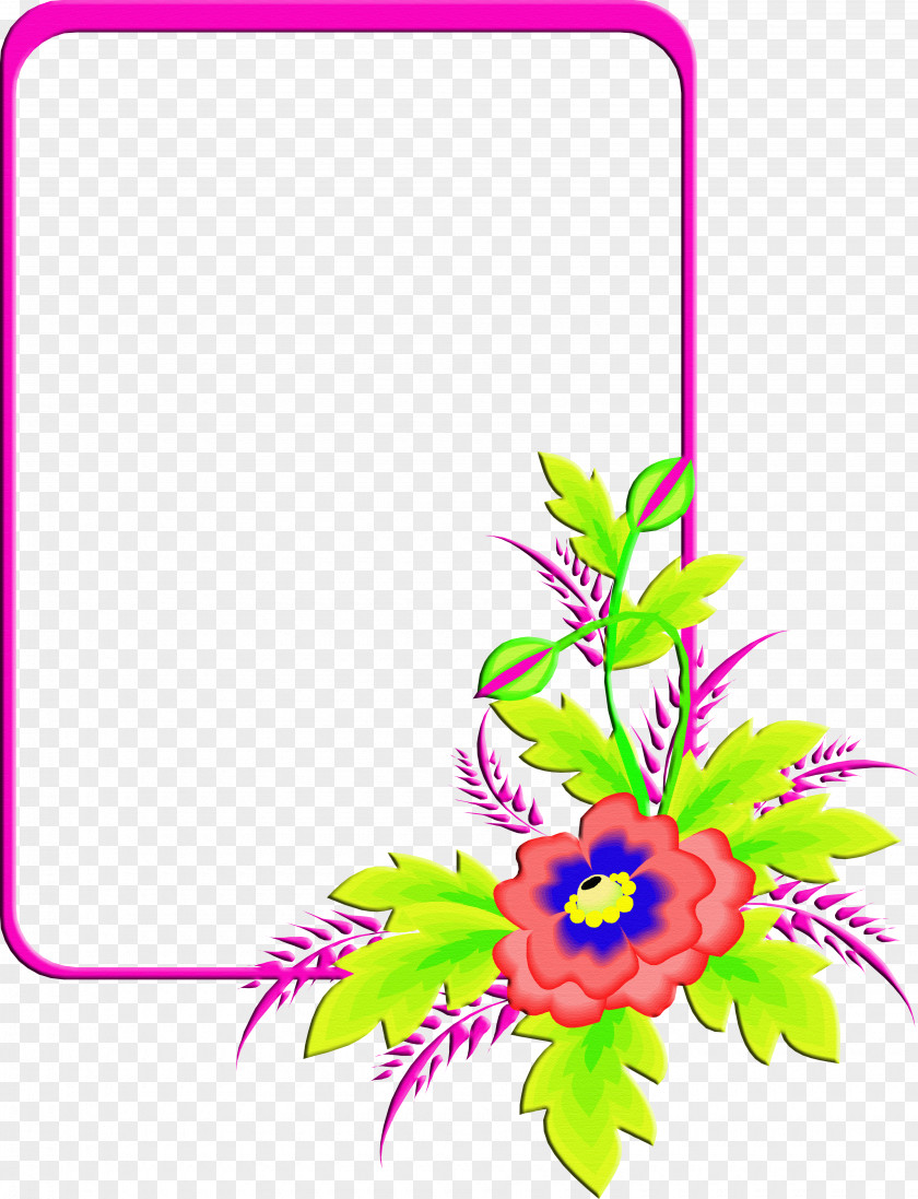 Flower Frame Clip Art PNG