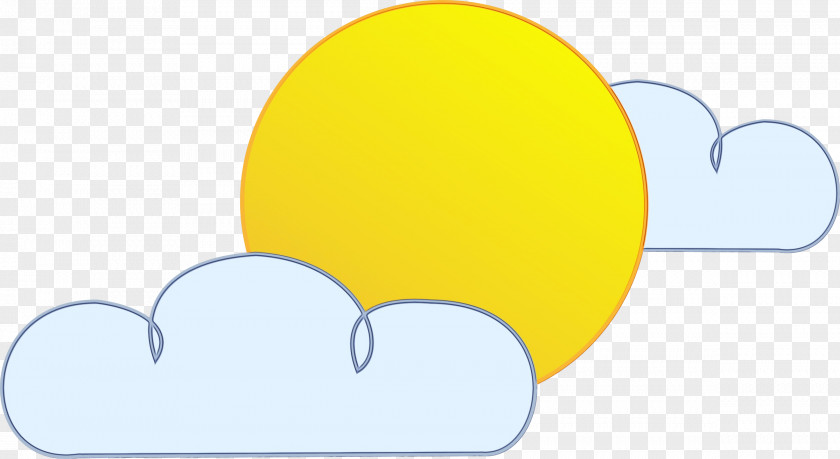 Heart Cloud Yellow Clip Art PNG