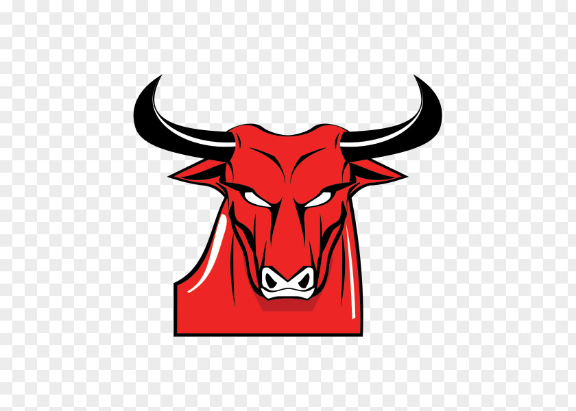 Red Bull Water Buffalo Cattle Ox Logo PNG