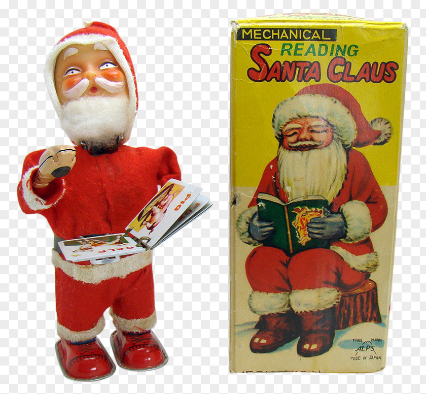 Santa Claus Wind-up Toy Collectable Christmas Ornament PNG