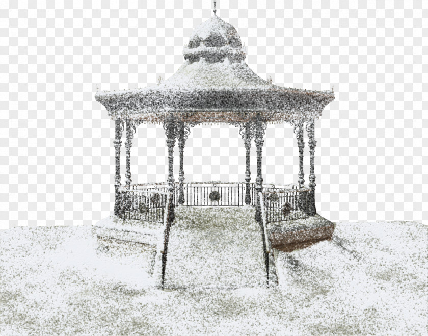 白雪亭 Child Winter Snow Landscape Gazebo Clip Art PNG