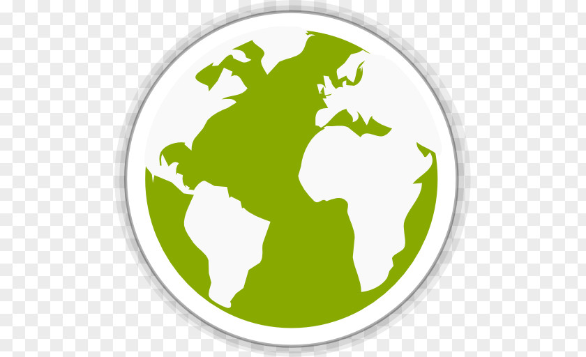 Midori Globe Grass Leaf Logo Green PNG