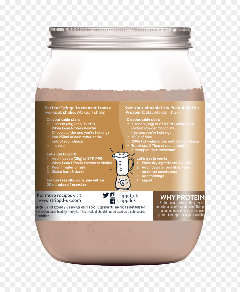 Milk Chocolate Whey Protein PNG