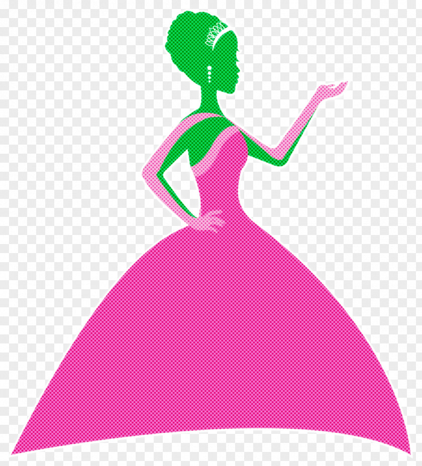 Pink Dress Gown Magenta PNG