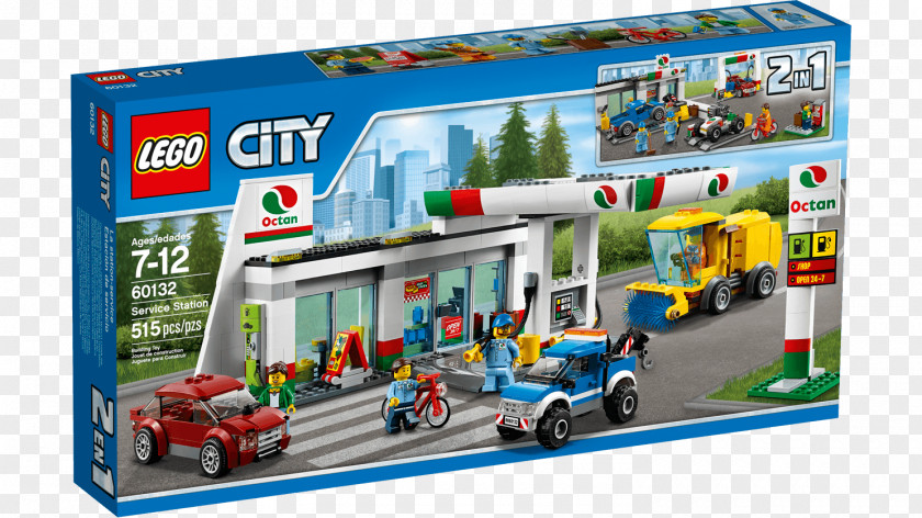 Toy LEGO 60132 City Service Station Lego Minifigure PNG