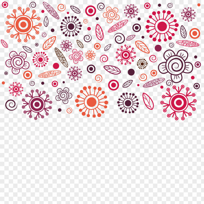 Creative Floral Design Pattern PNG