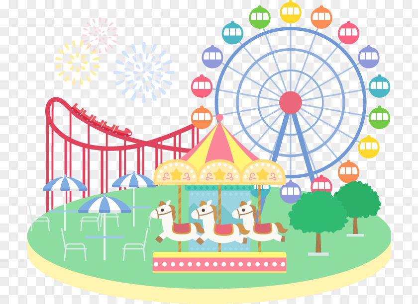 Event Tickets Carousel Park Cartoon PNG