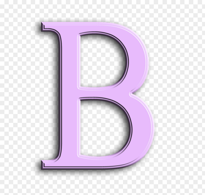 Latin Alphabet Purple PNG