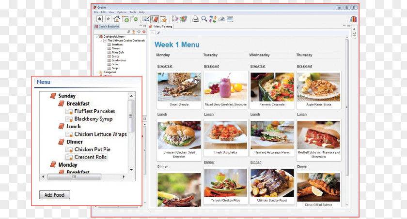 Menu Recipes Recipe Food Cooking Literary Cookbook Computer Software PNG