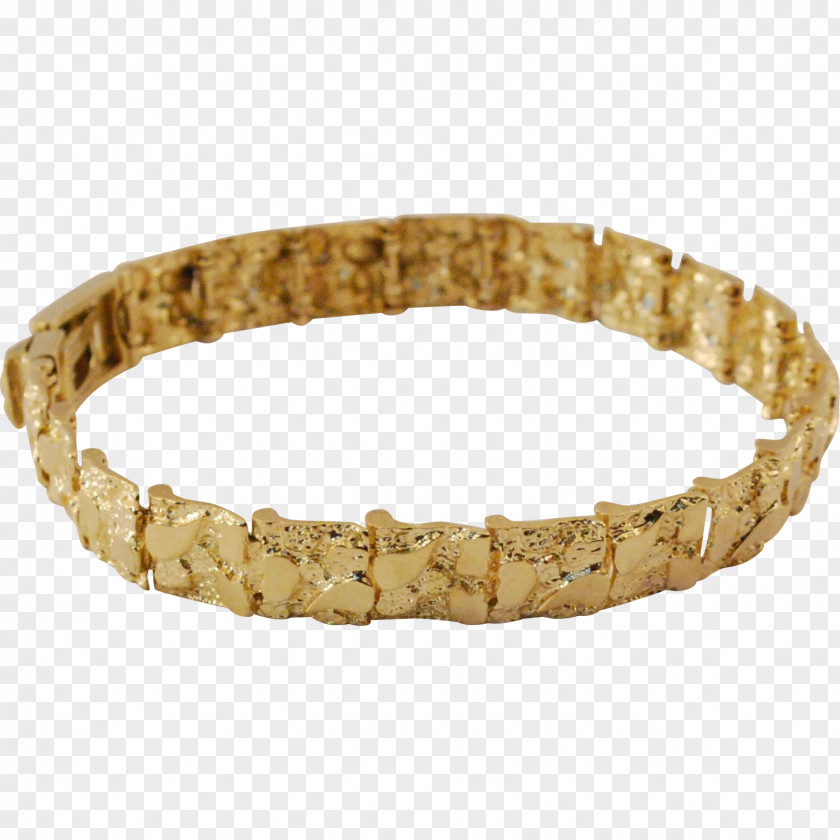 Nugget Bracelet Jewellery Bangle Ring Gold PNG