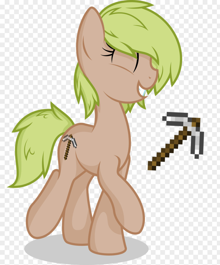 Pickaxe Pony Minecraft Derpy Hooves Horse DeviantArt PNG