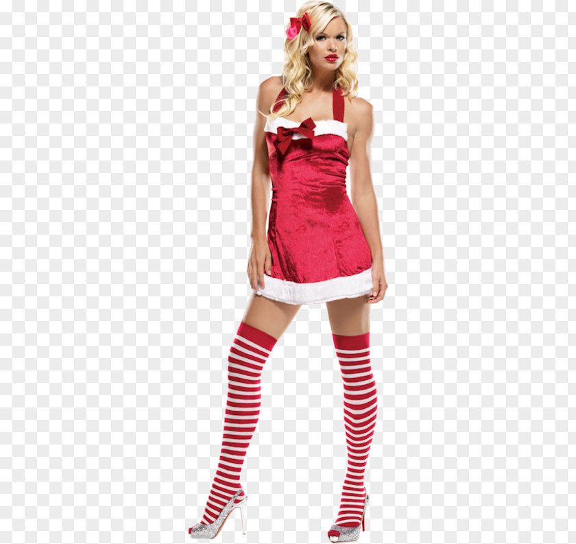 Santa Claus Costume Party Mrs. Christmas PNG