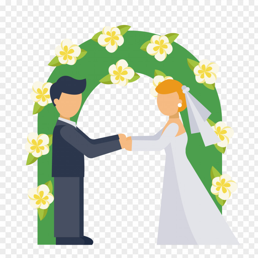 Wedding Cartoon Icon PNG