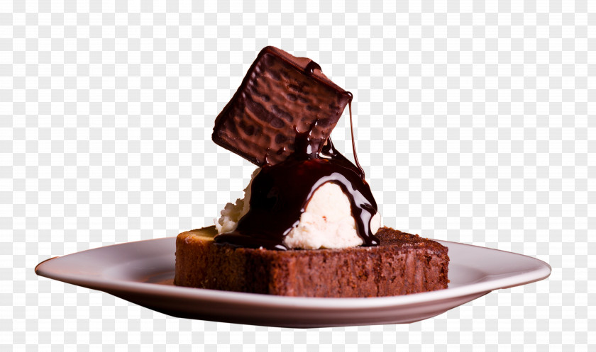 Chocolate Cake Ice Cream Hot Brownie PNG