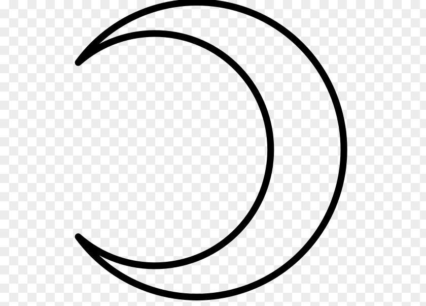 Crescent Moon Lunar Phase Alchemical Symbol PNG