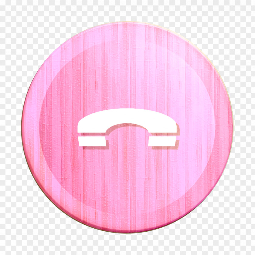 Plate Pink Call Icon Device Electronic PNG