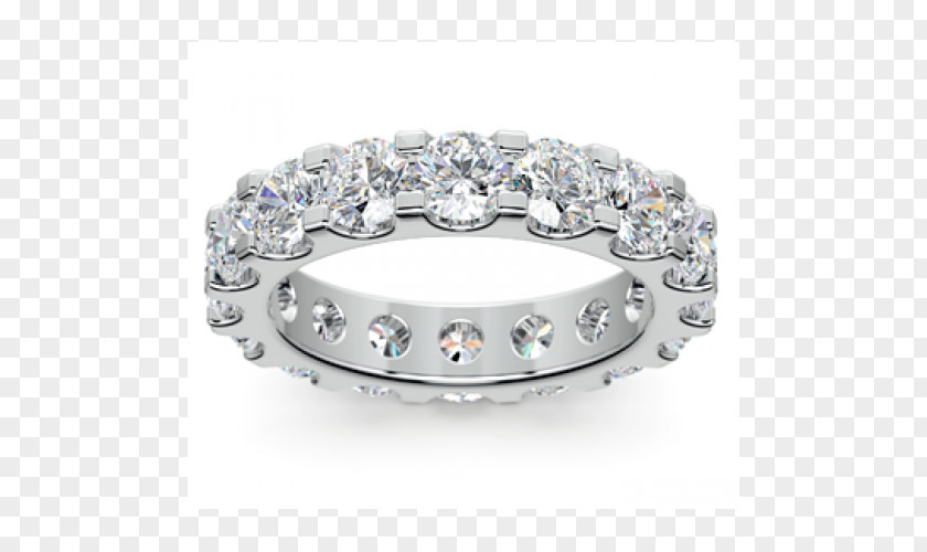 Wedding Ring Diamond Cut Eternity Engagement PNG
