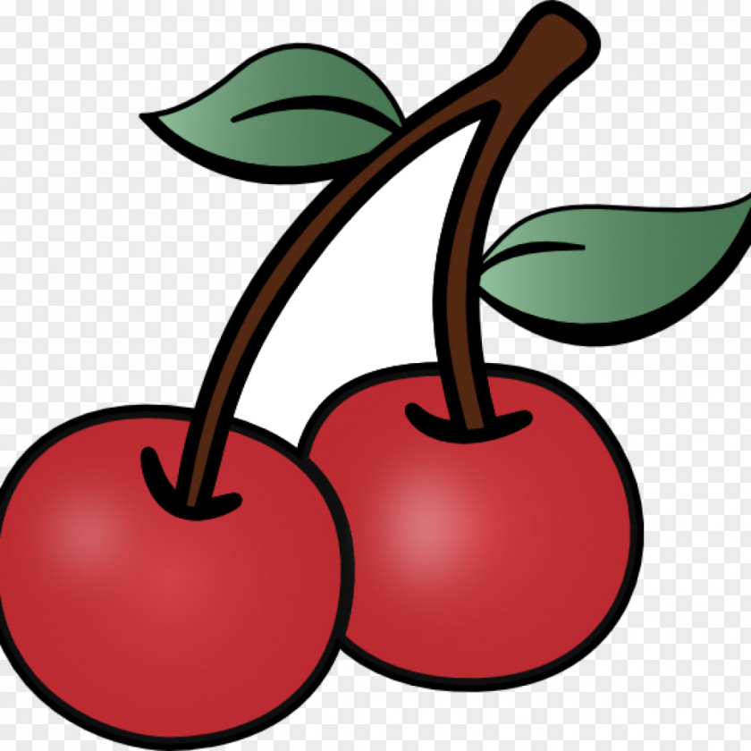 Cartoon Coral Clker Clip Art Cherries Cherry Pie Drawing PNG