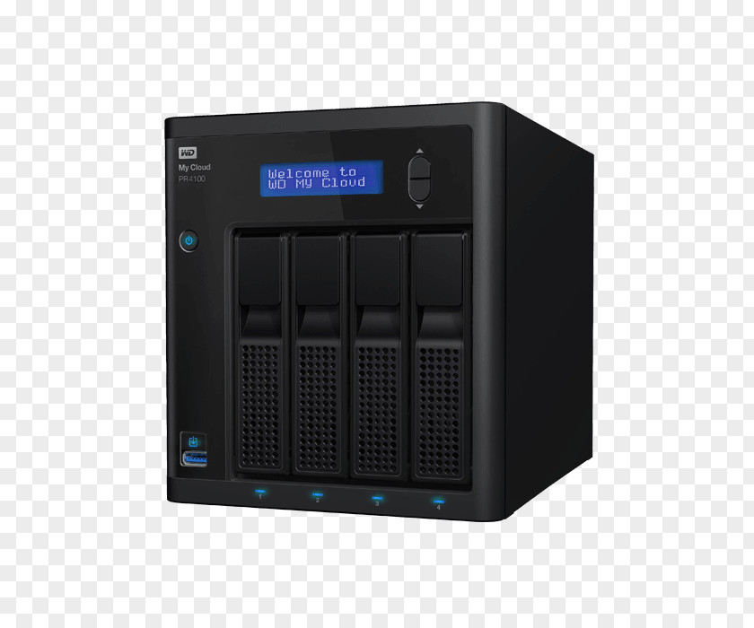 Computer Cases & Housings Network Storage Systems Western Digital WDBNFAWd My Cloud Pr4100 0tb 4-bay Desktop Nas External Hdd Data PNG