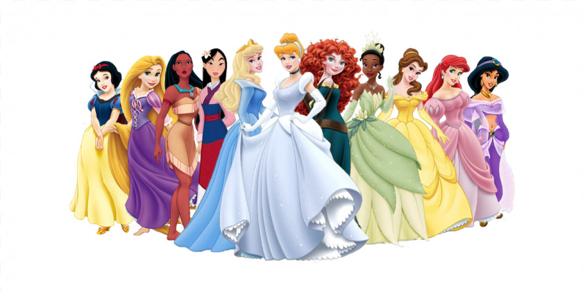 Disney Princess Aurora Cinderella Ariel Fa Mulan Tiana PNG