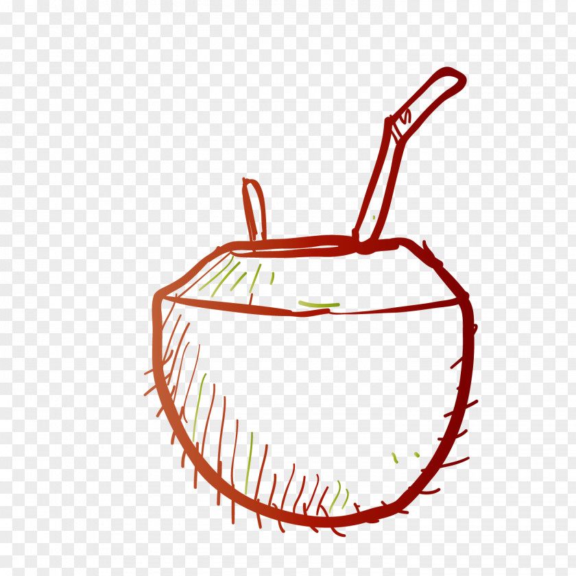 Line Painting Coconut Milk Juice PNG