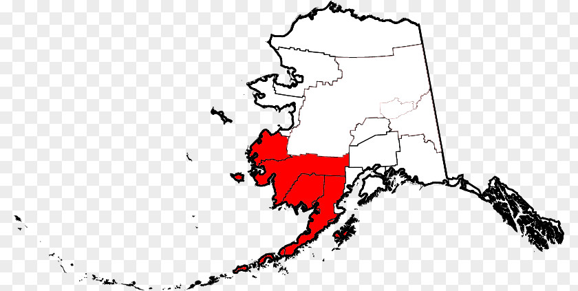 Map Kodiak Island Krenitzin Islands Arctic Alaska PNG
