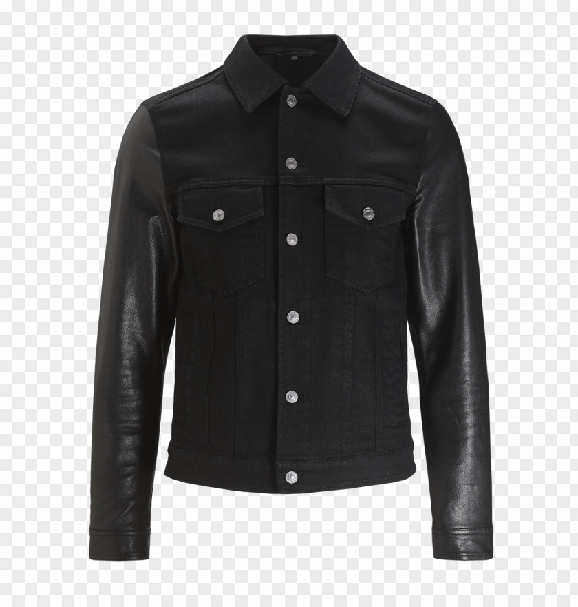 Upscale Men's Clothing Accessories Border Texture Jean Jacket Denim Leather PNG
