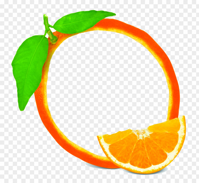 Creative Orange Peel Fruit Clip Art PNG