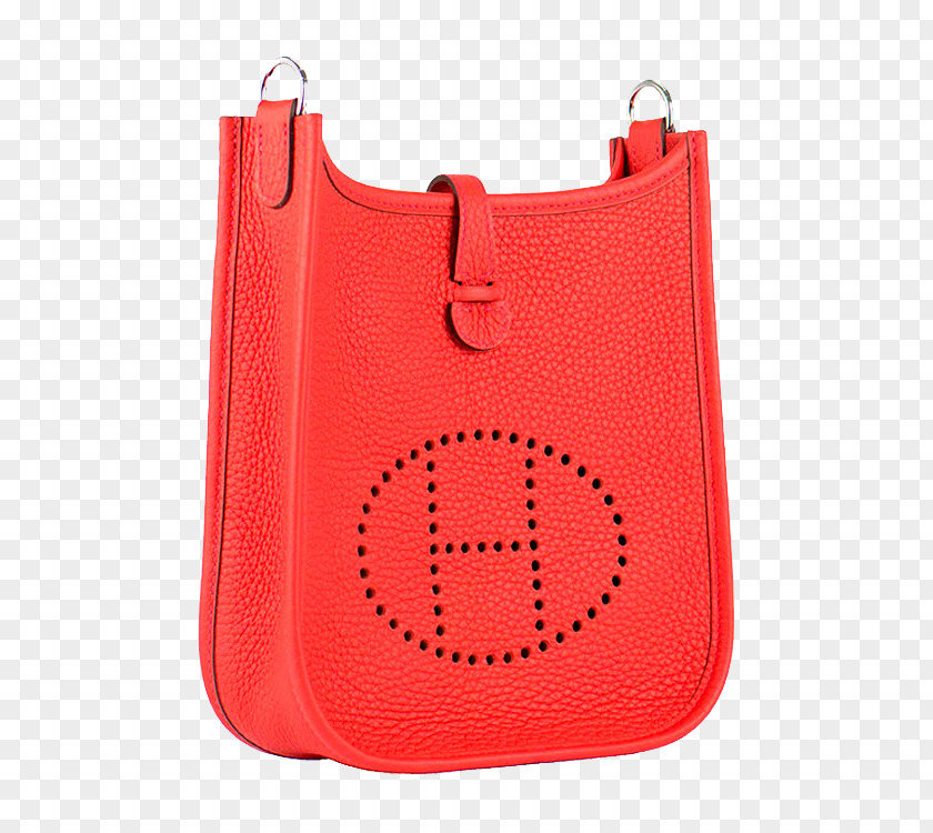 Hermes Shoulder Bag Orange Handbag Red Hermxe8s PNG