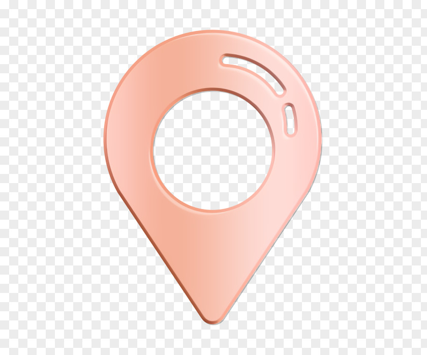 Peach Pink Location Icon PNG