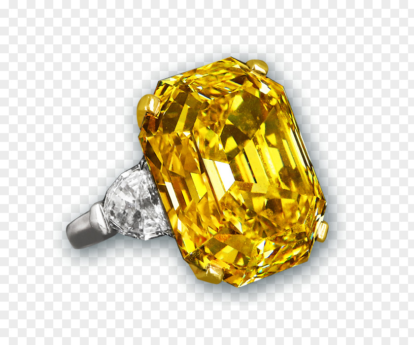 Diamond Cut Ring Emerald Color PNG