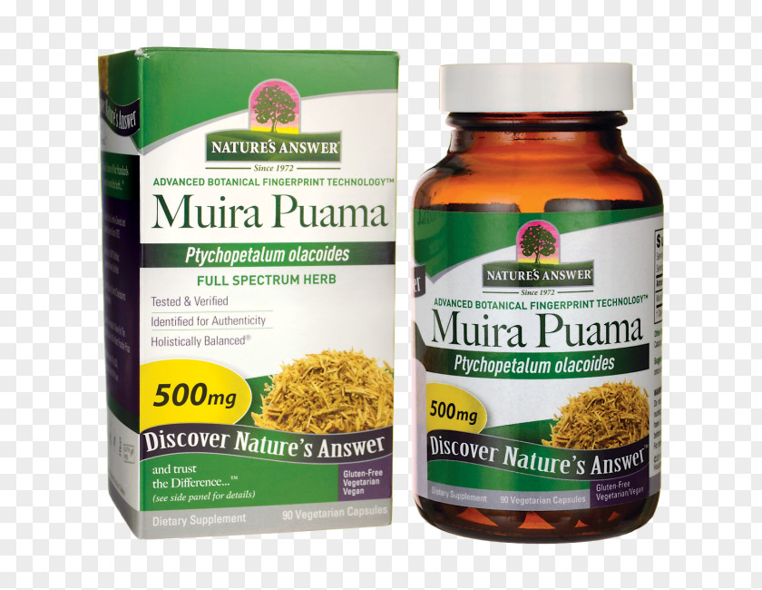 Muira Puama Dietary Supplement Bark Rhodiola Rosea Extract PNG