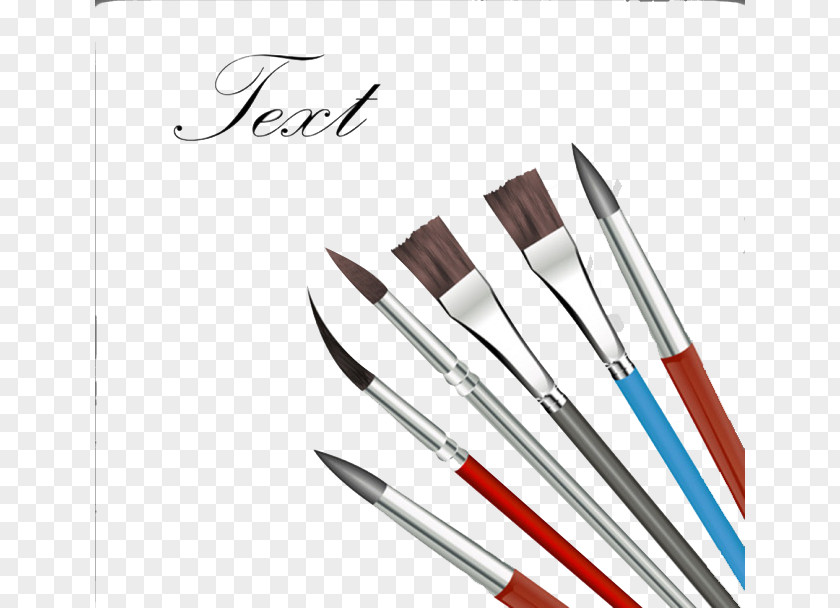 Set Of Chalk Paintbrush Painting Ink Brush PNG