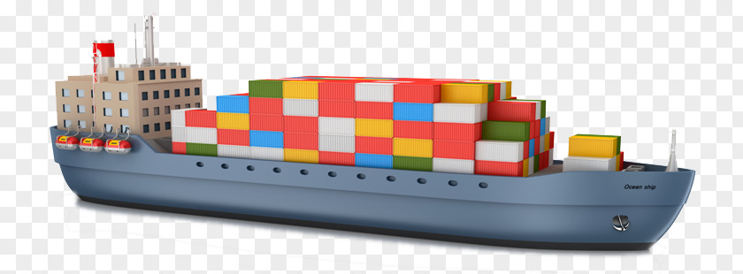 Ship Cargo Container Freight Transport PNG