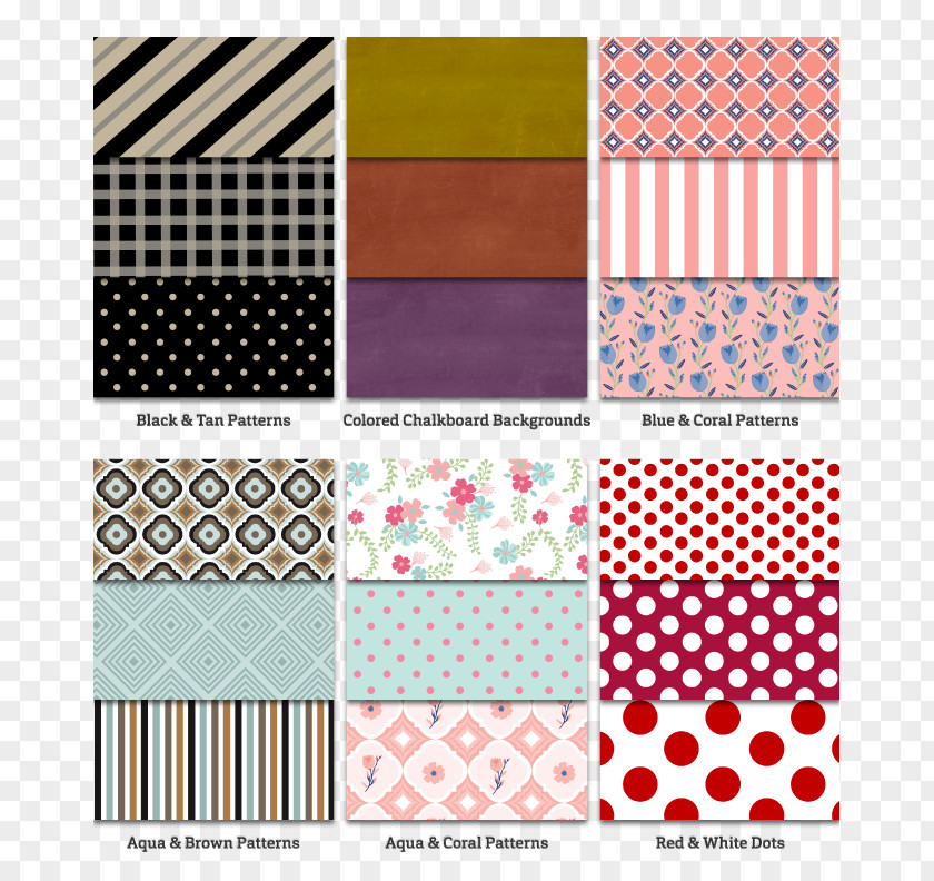 Line Patchwork Polka Dot Textile Product PNG