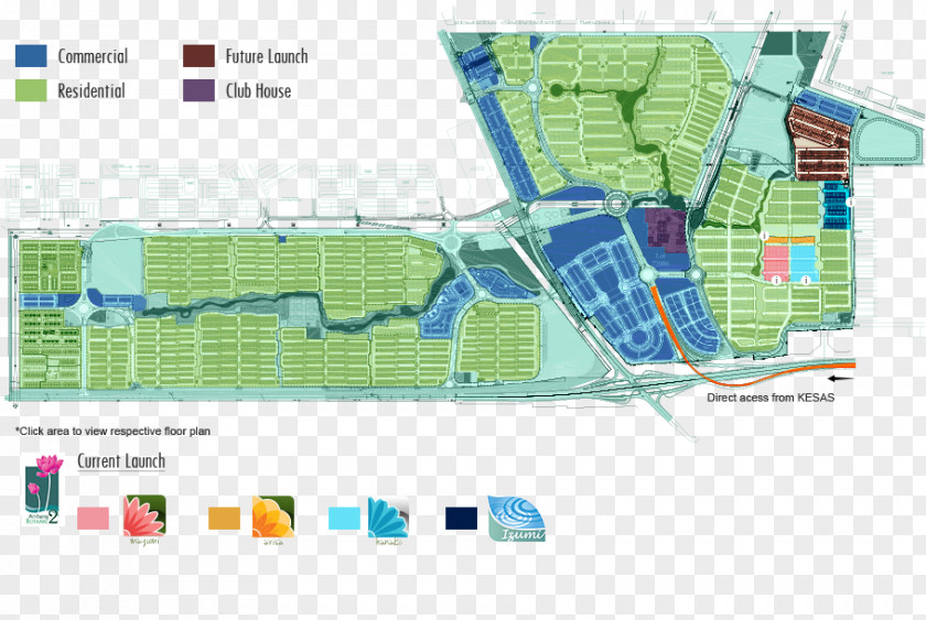 Master Diagram Design Park Gamuda Berhad El Jadida Land Plan PNG