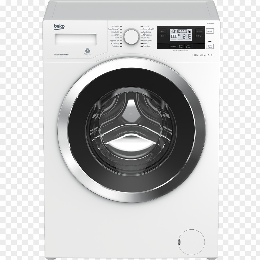 Beko WTG841B1 Washing Machines Home Appliance PNG