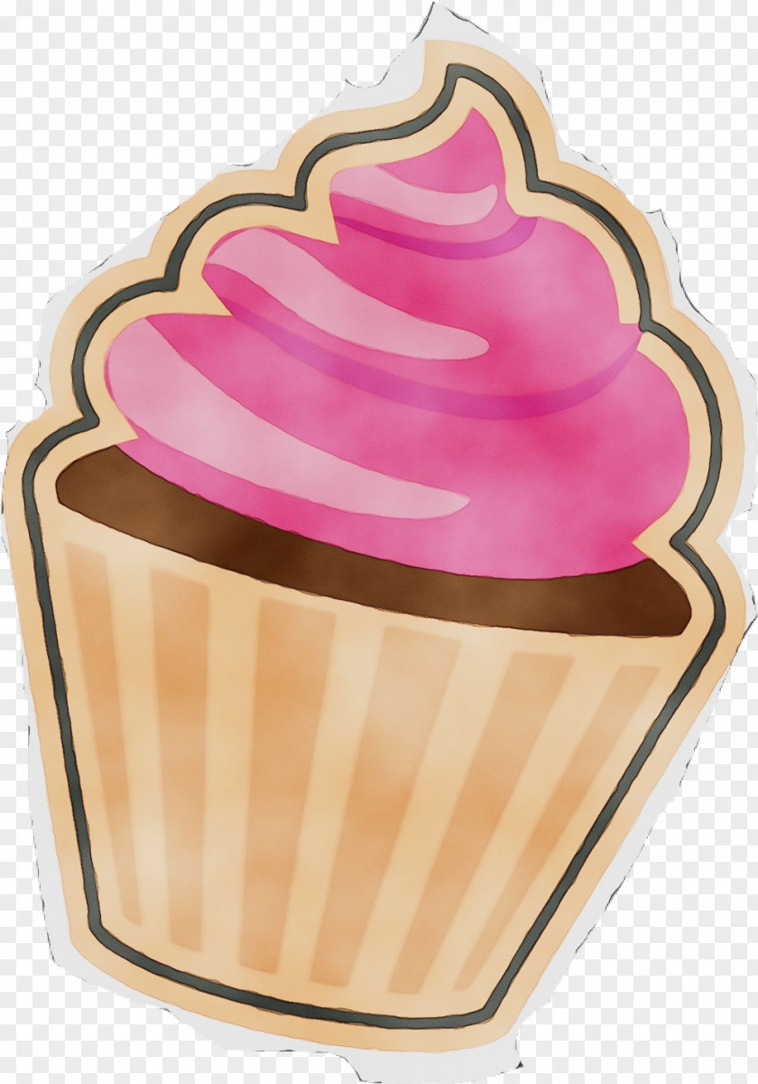 Cream Dessert Pink Baking Cup Food Soft Serve Ice Creams Frozen PNG