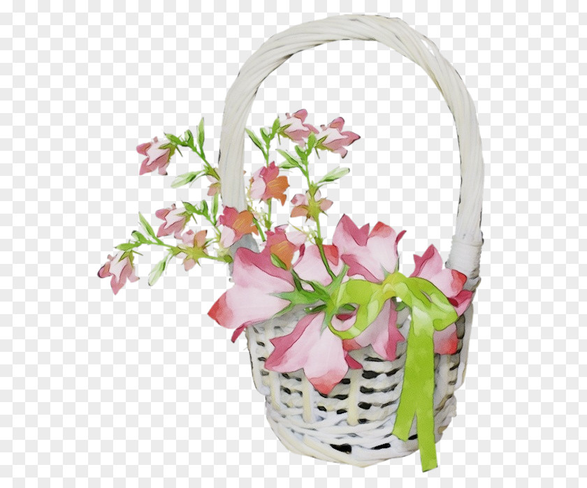 Home Accessories Gift Basket Flower Pink Cut Flowers Plant Flowerpot PNG