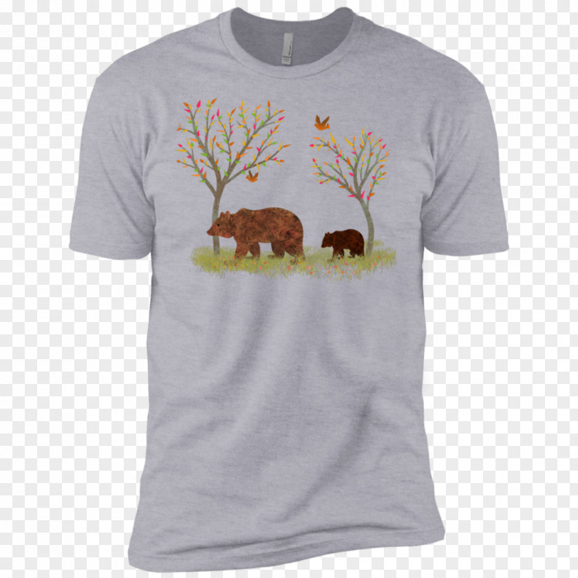 Mama Bear T-shirt Sleeve Hoodie Dog PNG