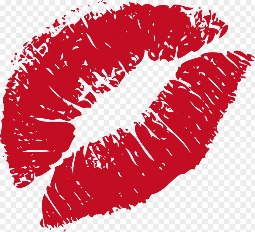 Red Kisses Lipstick Cosmetics Clip Art PNG