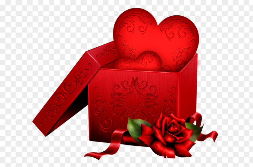 Valentine's Day Gift Box Heart PNG